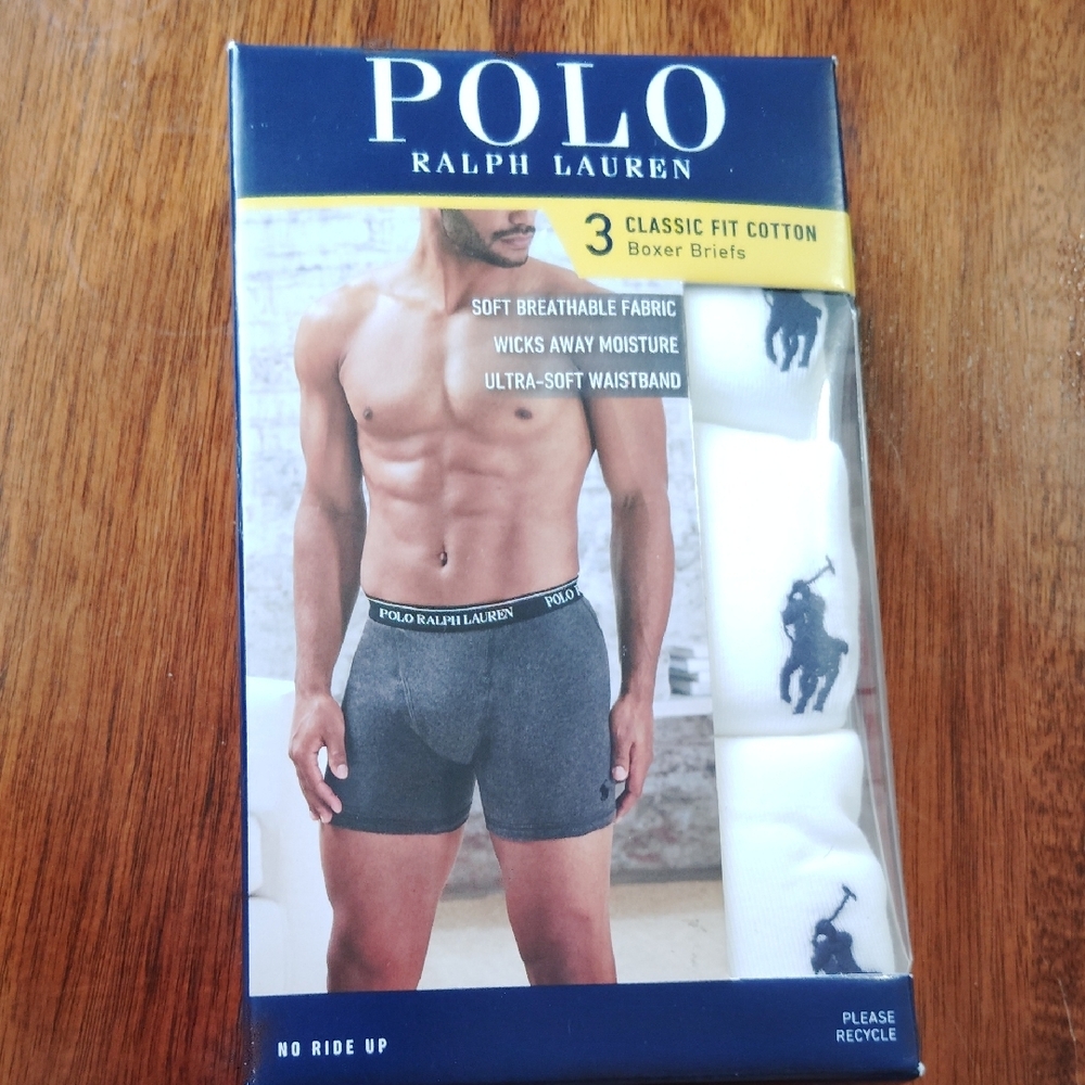 Polo by Ralph Lauren Men's Gray Boxer Briefs